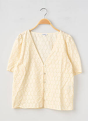 Top manches courtes manches courtes beige CAMAIEU femme