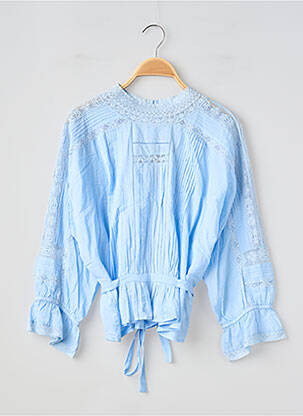 Top coupe cintrée manches longues bleu VANESSA BRUNO femme