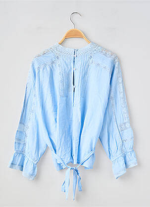 Top coupe cintrée manches longues bleu VANESSA BRUNO femme
