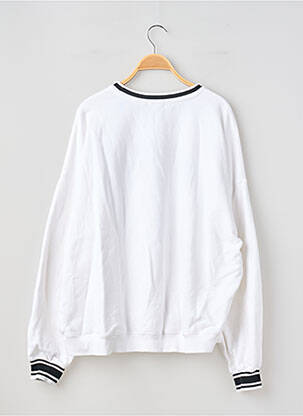 Sweat-shirt broderie manches longues blanc GARAGE femme