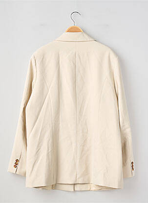 Blazer poignets boutonnés beige CAMAIEU femme