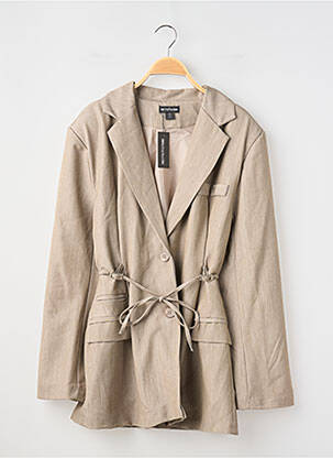 Blazer coupe cintrée marron PRETTY LITTLE THING femme