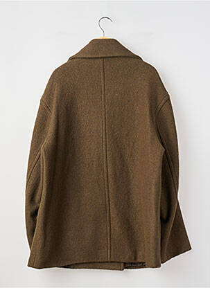 Manteau court coupe droite sans capuche vert MANGO femme