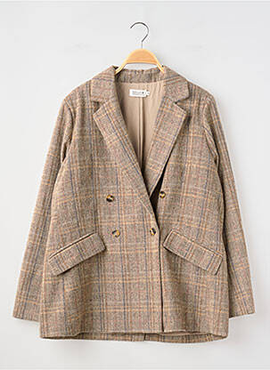 Manteau court coupe droite sans capuche marron MOLLY BRACKEN femme
