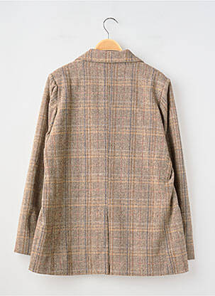 Manteau court coupe droite sans capuche marron MOLLY BRACKEN femme