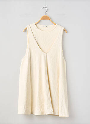 Robe courte sans manche sans manche beige ZARA femme