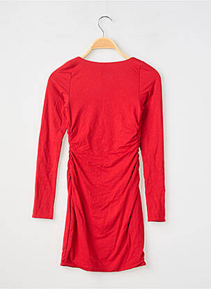 Robe courte manches longues manches longues rouge OH POLLY femme