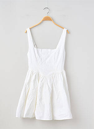 Robe courte sans manche sans manche blanc GINA TRICOT femme