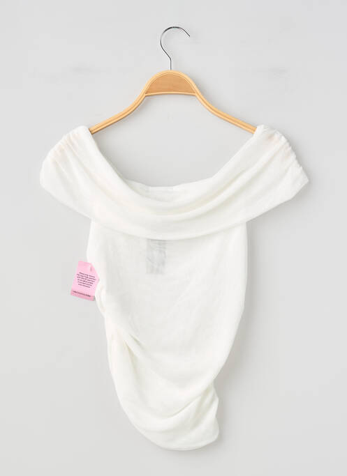 Top stretch sans manche blanc PRETTY LITTLE THING femme