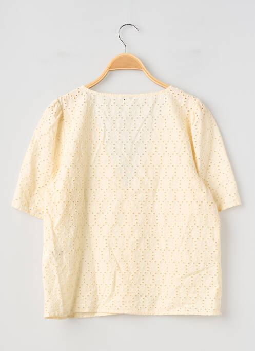 Top manches courtes manches courtes beige CAMAIEU femme