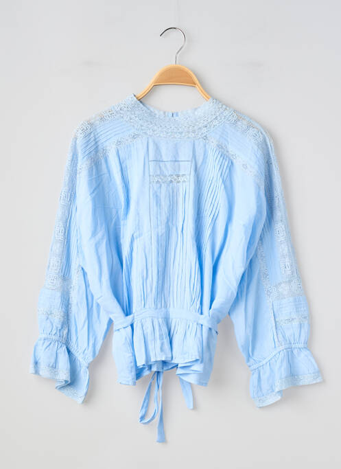Top coupe cintrée manches longues bleu VANESSA BRUNO femme