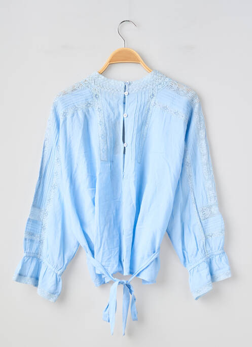 Top coupe cintrée manches longues bleu VANESSA BRUNO femme