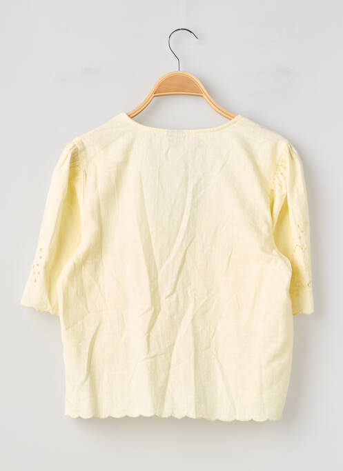 Top manches courtes manches courtes jaune GINA TRICOT femme