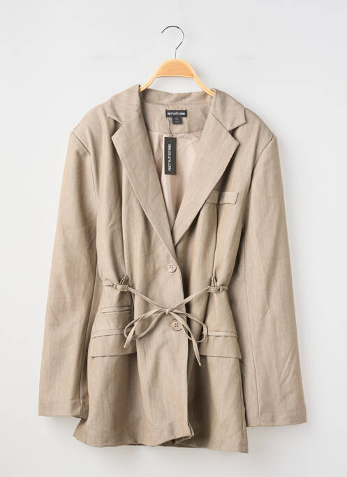 Blazer coupe cintrée marron PRETTY LITTLE THING femme