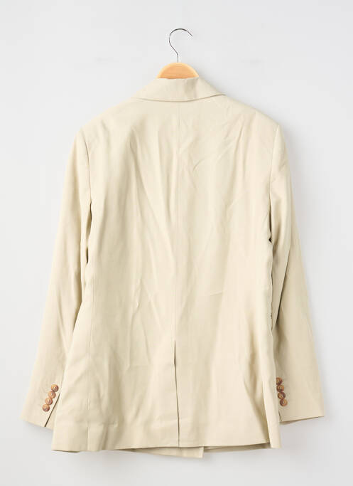 Veste casual col tailleur beige CAMAIEU femme