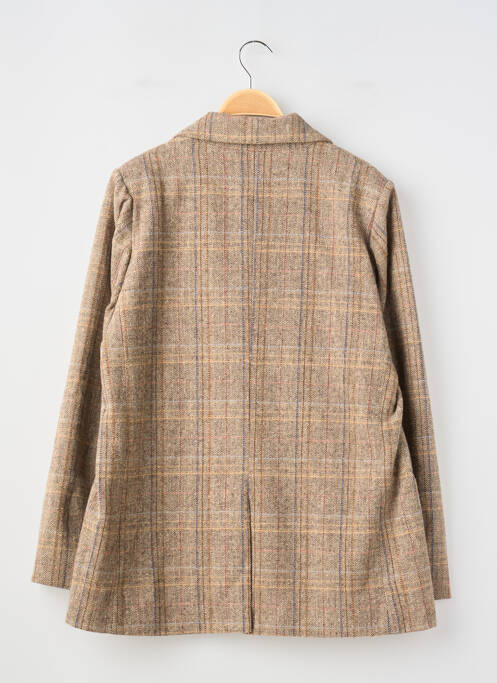 Manteau court coupe droite sans capuche marron MOLLY BRACKEN femme