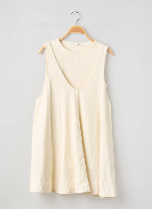 Robe courte sans manche sans manche beige ZARA femme