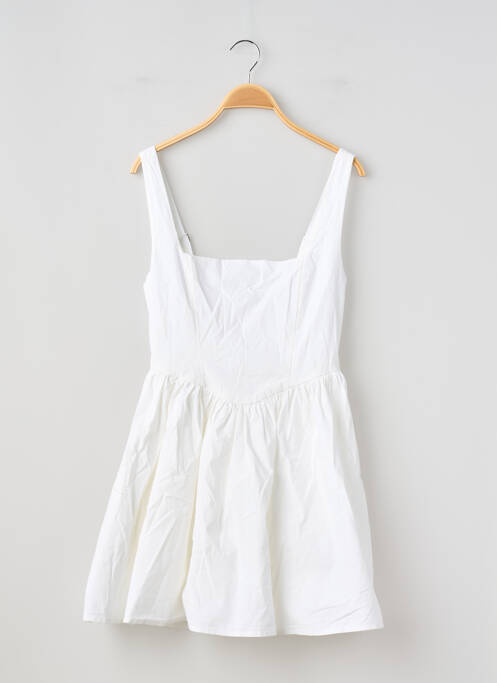 Robe courte sans manche sans manche blanc GINA TRICOT femme