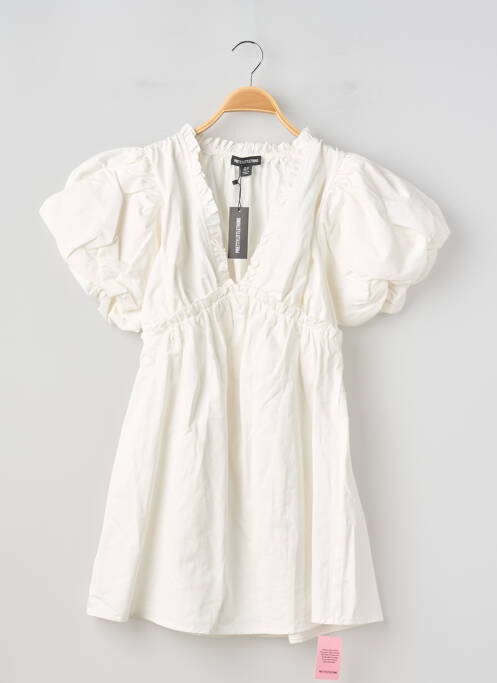 Robe courte blanc PRETTY LITTLE THING femme