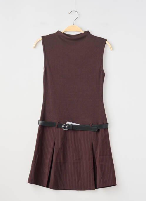 Robe courte marron STRADIVARIUS femme