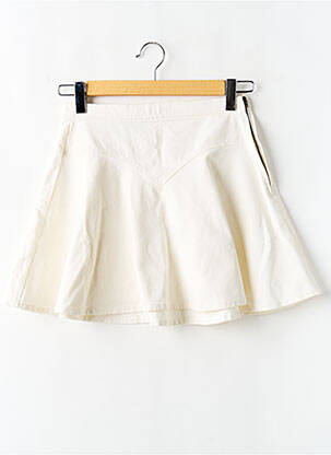 Jupe courte coupe évasée blanc LOUNGE femme