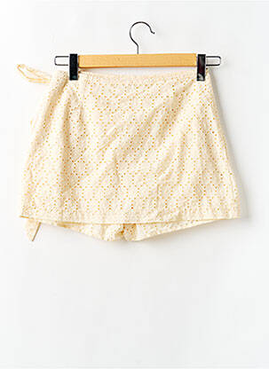 Jupe short  beige CAMAIEU femme