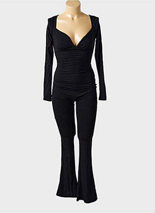 Combi-pantalon coupe cintrée manches longues noir OH POLLY femme