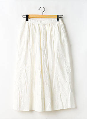 Jupe longue blanc CAMAIEU femme