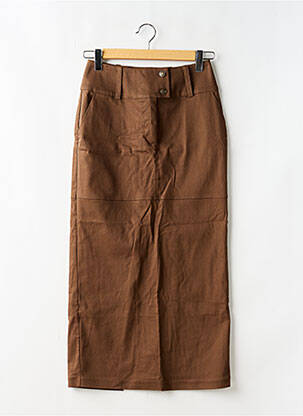 Jupe longue marron LOUNGE femme