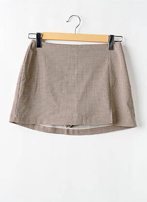 Jupe short beige STRADIVARIUS femme