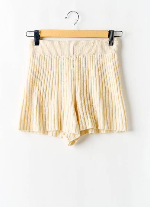 Short coupe droite beige NASTY GAL femme