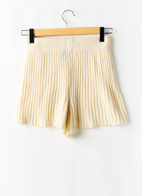 Short coupe droite beige NASTY GAL femme
