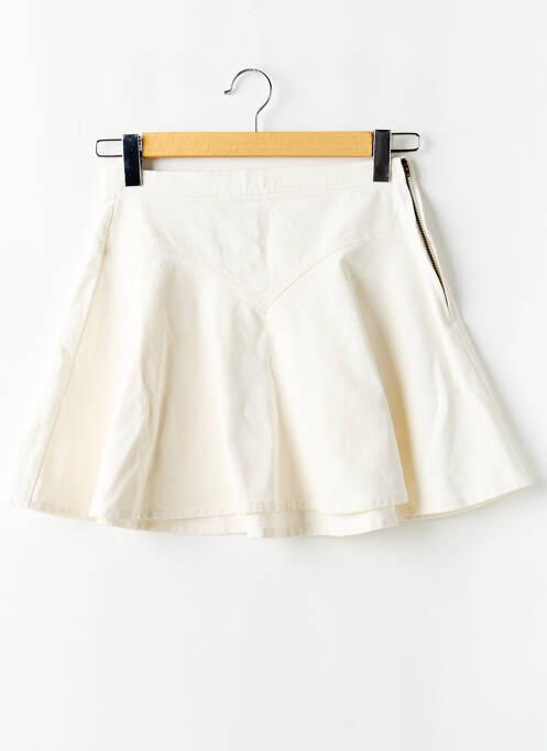 Jupe courte coupe évasée blanc LOUNGE femme