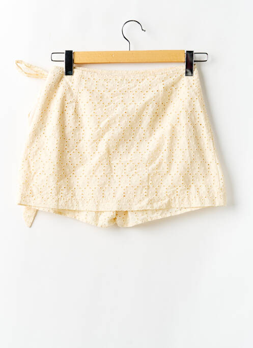 Jupe short  beige CAMAIEU femme