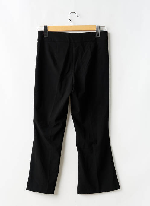 Pantalon droit fermeture zippée sous rabat boutonné noir GINA TRICOT femme
