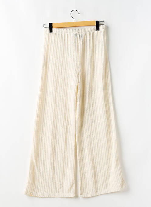 Pantalon flare taille élastique beige ASOS femme