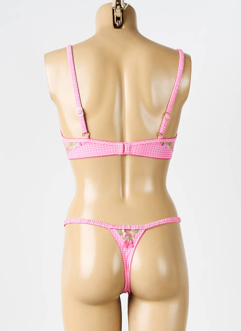 Ensemble lingerie string rose LOUNGE femme