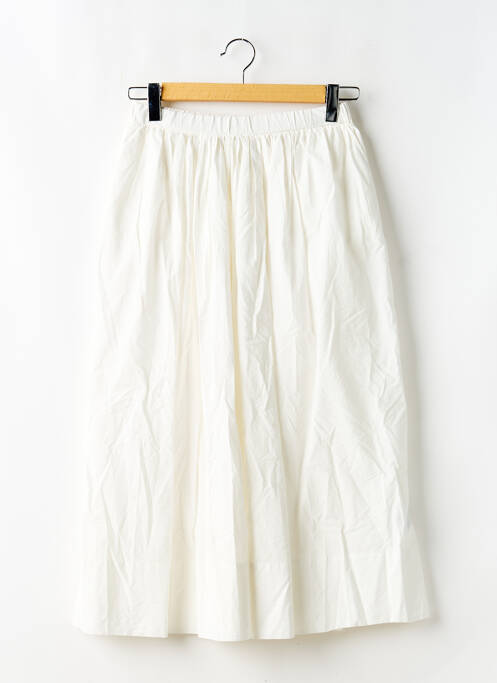 Jupe longue blanc CAMAIEU femme