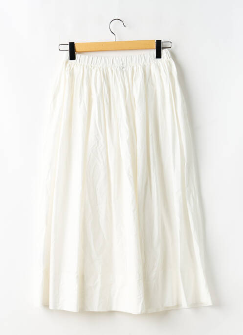 Jupe longue blanc CAMAIEU femme