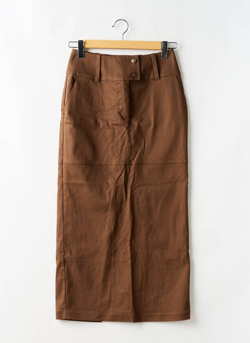 Jupe longue marron LOUNGE femme
