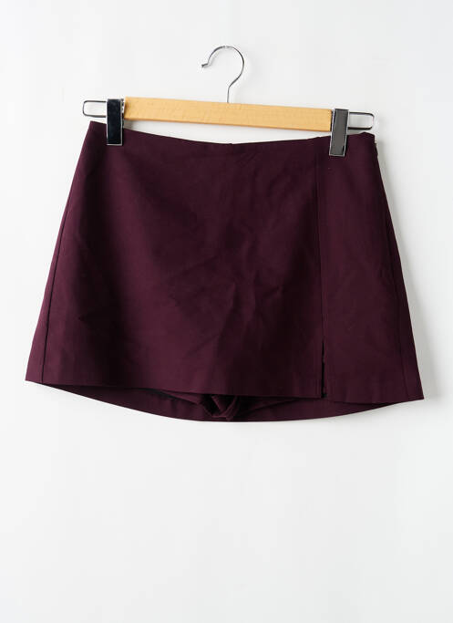 Jupe short violet STRADIVARIUS femme