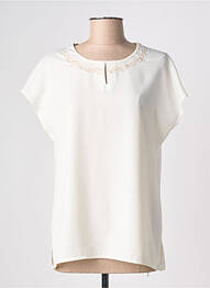 Top manches courtes manches courtes blanc MAZARINE femme