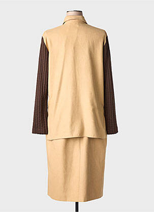 Ensemble jupe fermeture boutonnée sur le devant beige CHARLES GUITARD femme