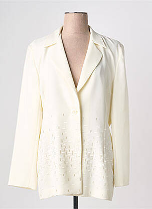 Blazer coupe cintrée blanc GRÈGE femme