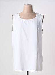 Top sans manche sans manche blanc GUITARD femme