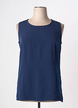 Top sans manche sans manche bleu GUITARD femme