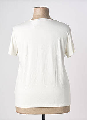 T-shirt stretch manches courtes blanc GRIFFON femme