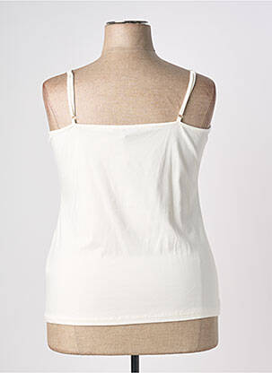 T-shirt stretch fines bretelles blanc CONCEPT K femme