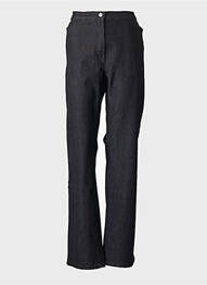 Jeans coupe droite stretch taille normale noir KARTING femme
