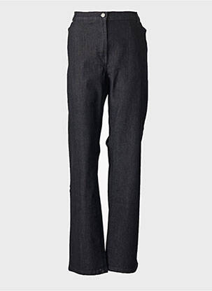 Jeans coupe droite stretch taille normale noir KARTING femme